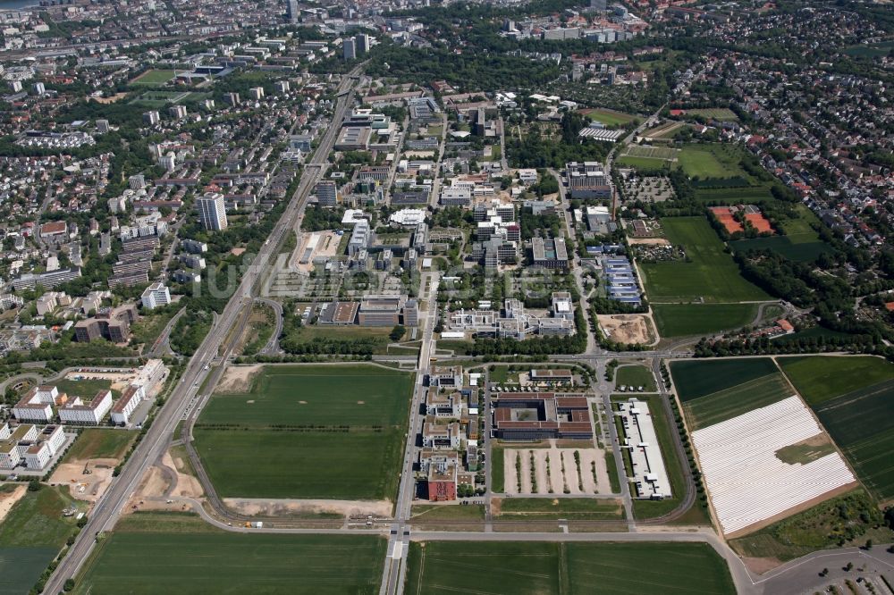 Luftbild Mainz - Campus - Gelände der Johannes Gutenberg Universität in Mainz im Bundesland Rheinland-Pfalz