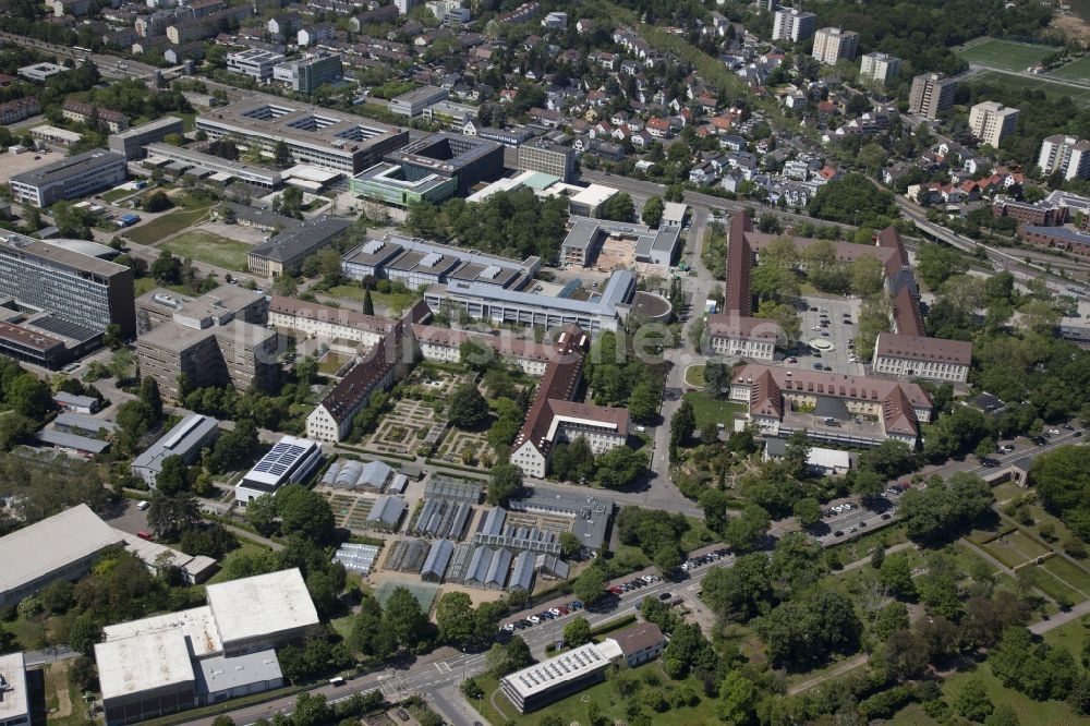 Mainz von oben - Campus - Gelände der Johannes Gutenberg Universität in Mainz im Bundesland Rheinland-Pfalz