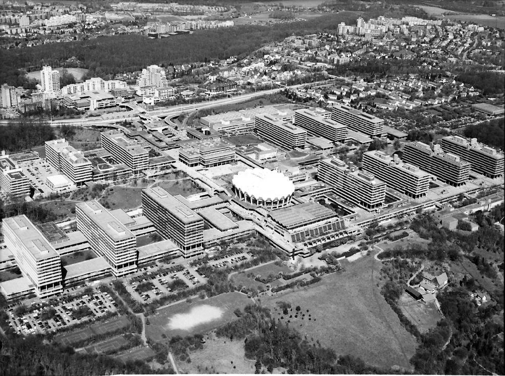 Bochum aus der Vogelperspektive: Campus- Gelände der Ruhruniversität in Bochum im Bundesland Nordrhein-Westfalen