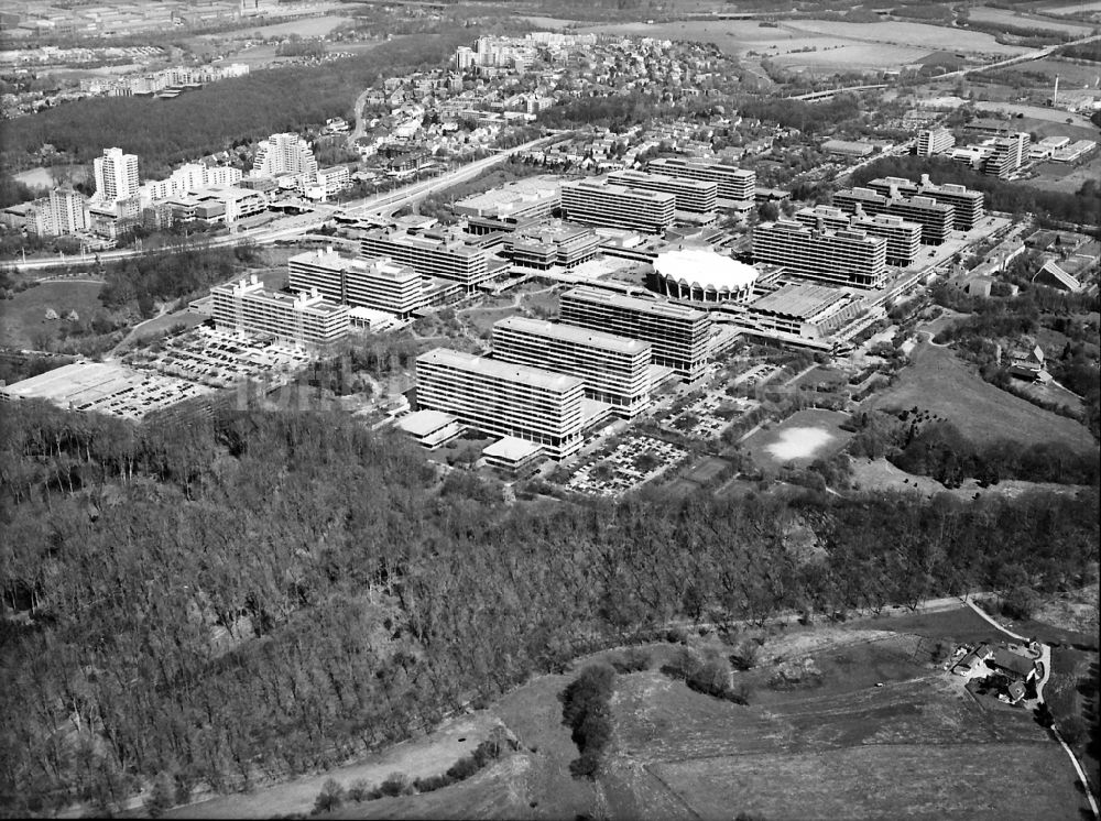 Bochum aus der Vogelperspektive: Campus- Gelände der Ruhruniversität in Bochum im Bundesland Nordrhein-Westfalen