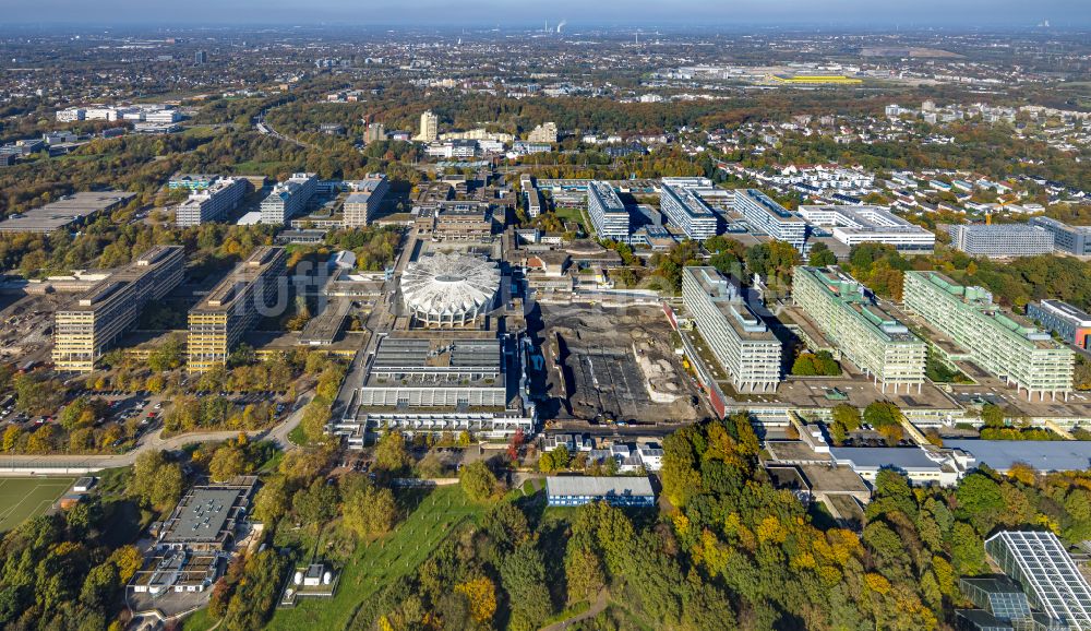 Bochum aus der Vogelperspektive: Campus- Gelände der Ruhruniversität in Bochum im Bundesland Nordrhein-Westfalen