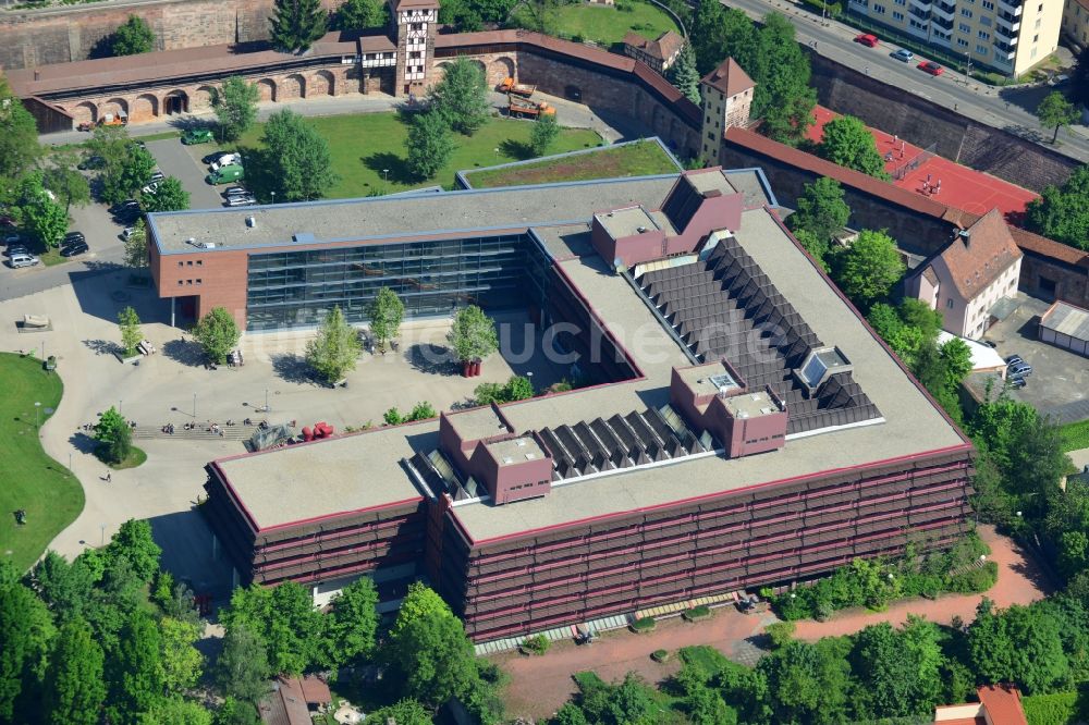 Nürnberg von oben - Campus- Gelände der Universität Erlangen-Nürnberg in Nürnberg im Bundesland Bayern