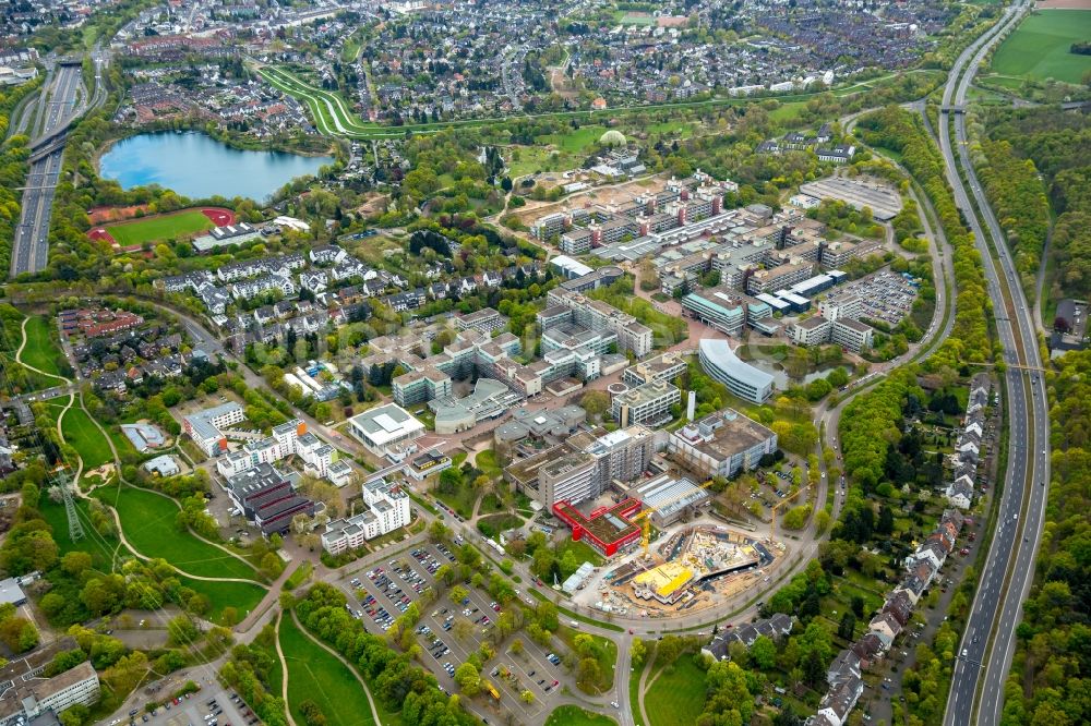 Luftbild Düsseldorf - Campus- Gelände der Universität Heinrich Heine Universität in Düsseldorf im Bundesland Nordrhein-Westfalen