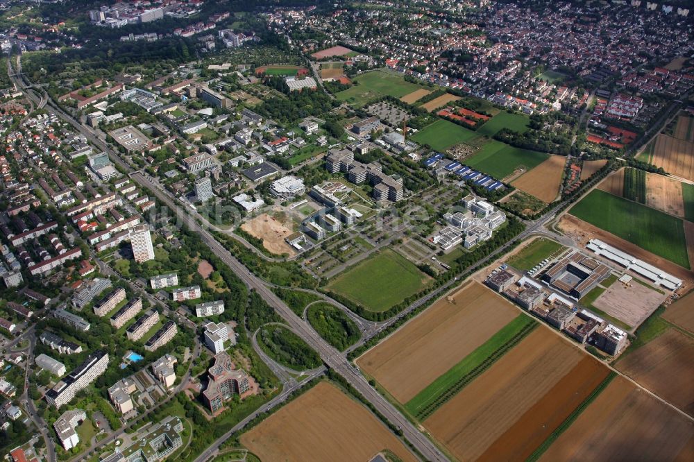 Luftaufnahme Mainz - Campus- Gelände der Universität Johannes Gutenberg in Mainz im Bundesland Rheinland-Pfalz