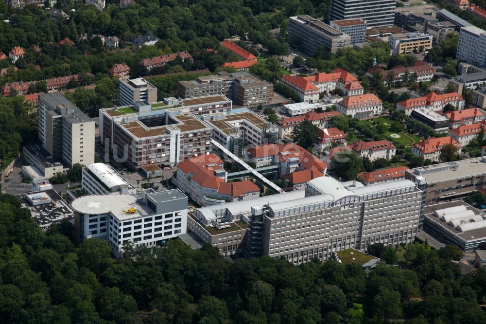 Luftaufnahme Mainz - Campus - Gelände der Universität Johannes Gutenberg in Mainz im Bundesland Rheinland-Pfalz