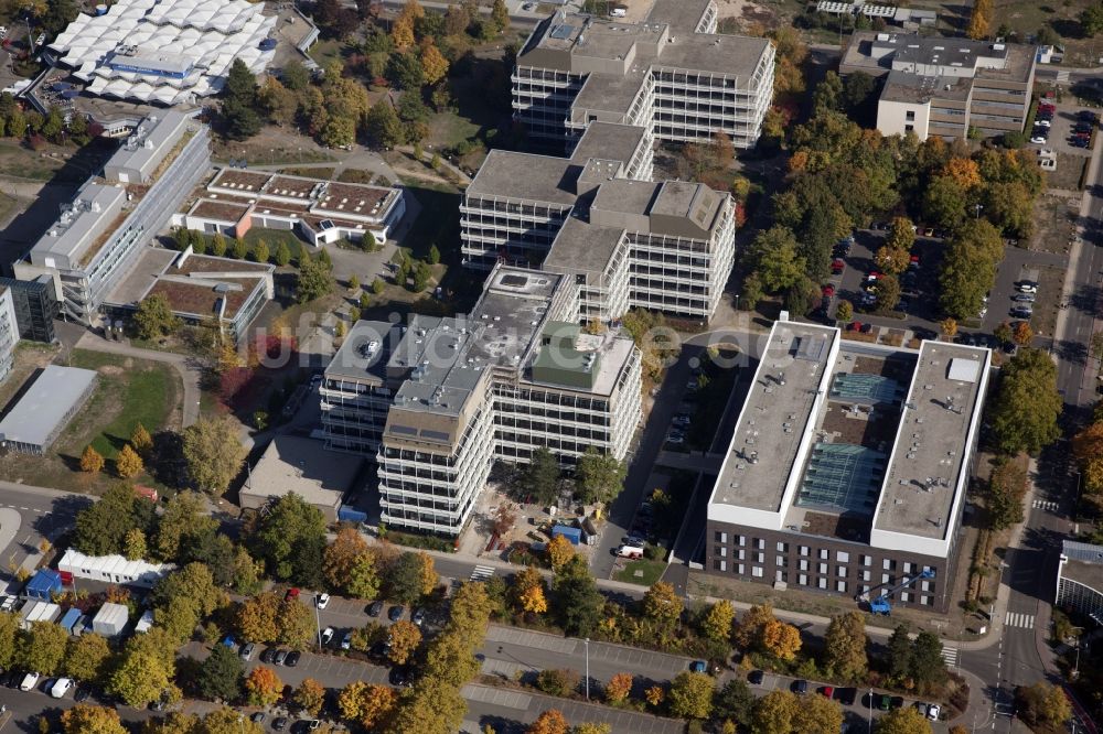 Mainz von oben - Campus - Gelände der Universität Johannes Gutenberg in Mainz im Bundesland Rheinland-Pfalz