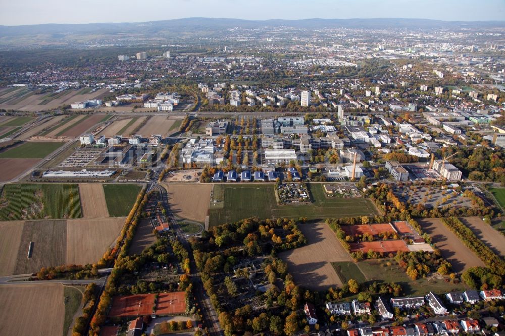 Luftbild Mainz - Campus - Gelände der Universität Johannes Gutenberg in Mainz im Bundesland Rheinland-Pfalz