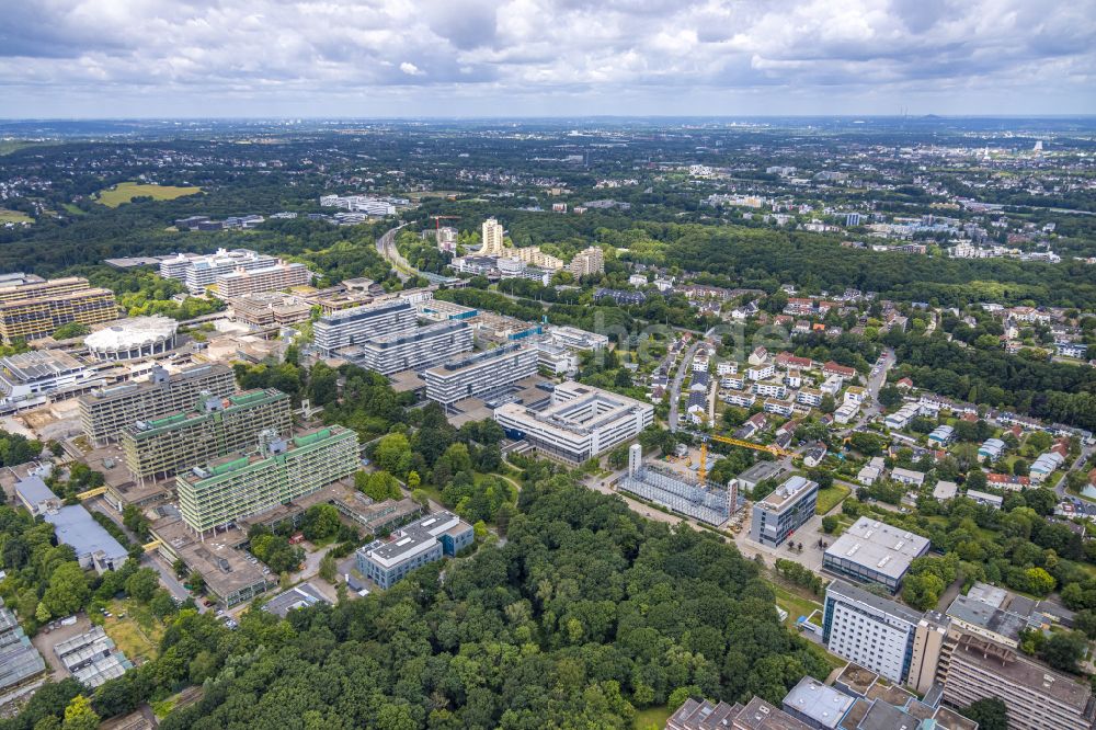 Luftaufnahme Bochum - Campus- Gelände der Universität Ruhr-Universität Bochum RUB in Bochum im Bundesland Nordrhein-Westfalen, Deutschland