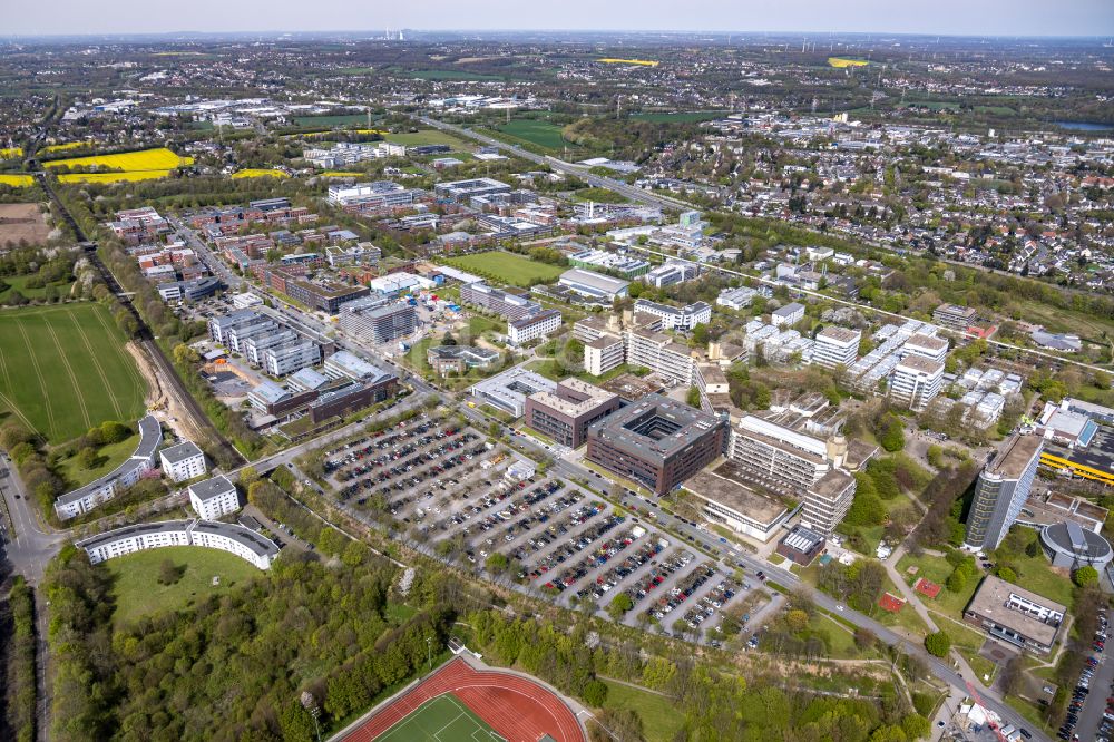 Luftbild Dortmund - Campus- Gelände der Universität Technische Universität Dortmund im Ortsteil Barop in Dortmund im Bundesland Nordrhein-Westfalen, Deutschland