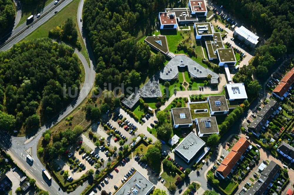 Lüneburg von oben - Campus- Gelände der Werum Software & Systems AG in Lüneburg im Bundesland Niedersachsen, Deutschland