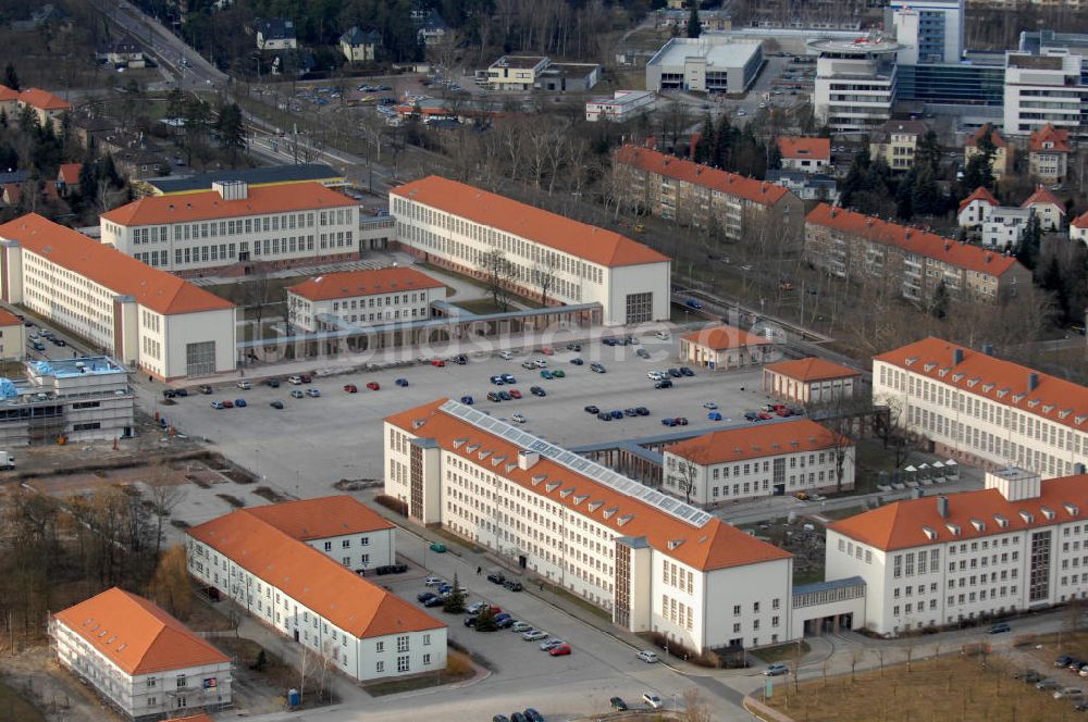 Halle an der Saale aus der Vogelperspektive: Campus Heide-Süd der Martin-Luther-Universität Halle-Wittenberg in Sachsen-Anhalt