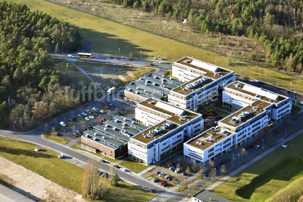 Luftaufnahme Berlin - Campus des Innovationspark Wuhlheide ( IPW ) in Berlin - Köpenick