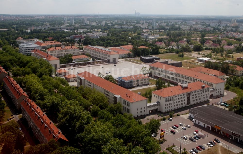 Halle / Saale von oben - Campus der Martin-Luther-Universität Halle Wittenberg in Halle (Saale) in Sachsen-Anhalt