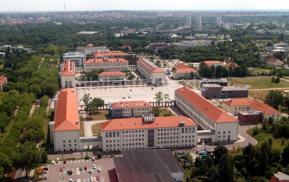 Halle / Saale von oben - Campus der Martin-Luther-Universität Halle Wittenberg in Halle (Saale) in Sachsen-Anhalt