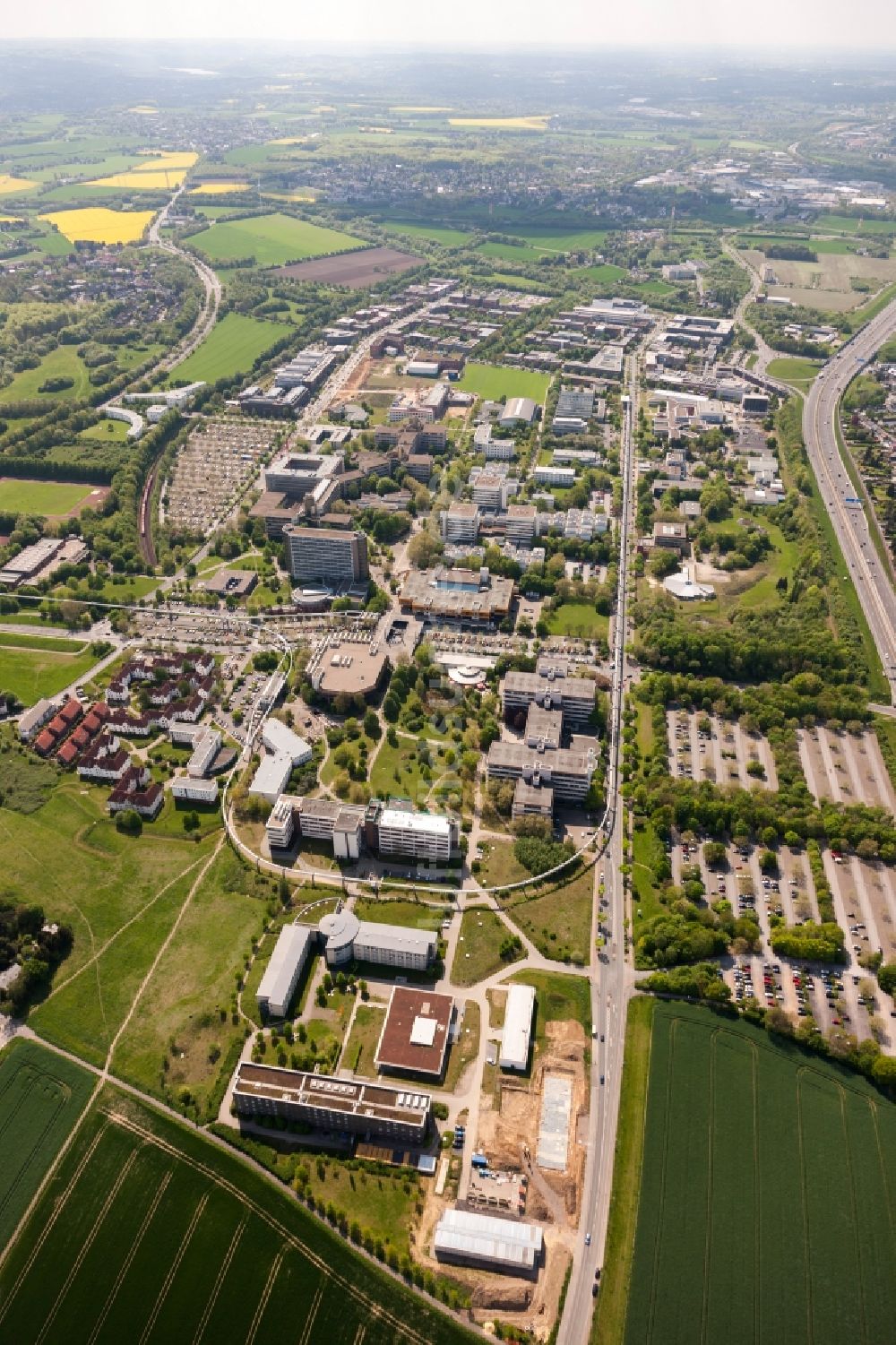 Dortmund von oben - Campus Nord der Technischen Univerität Dortmund im Bundesland Nordrhein-Westfalen