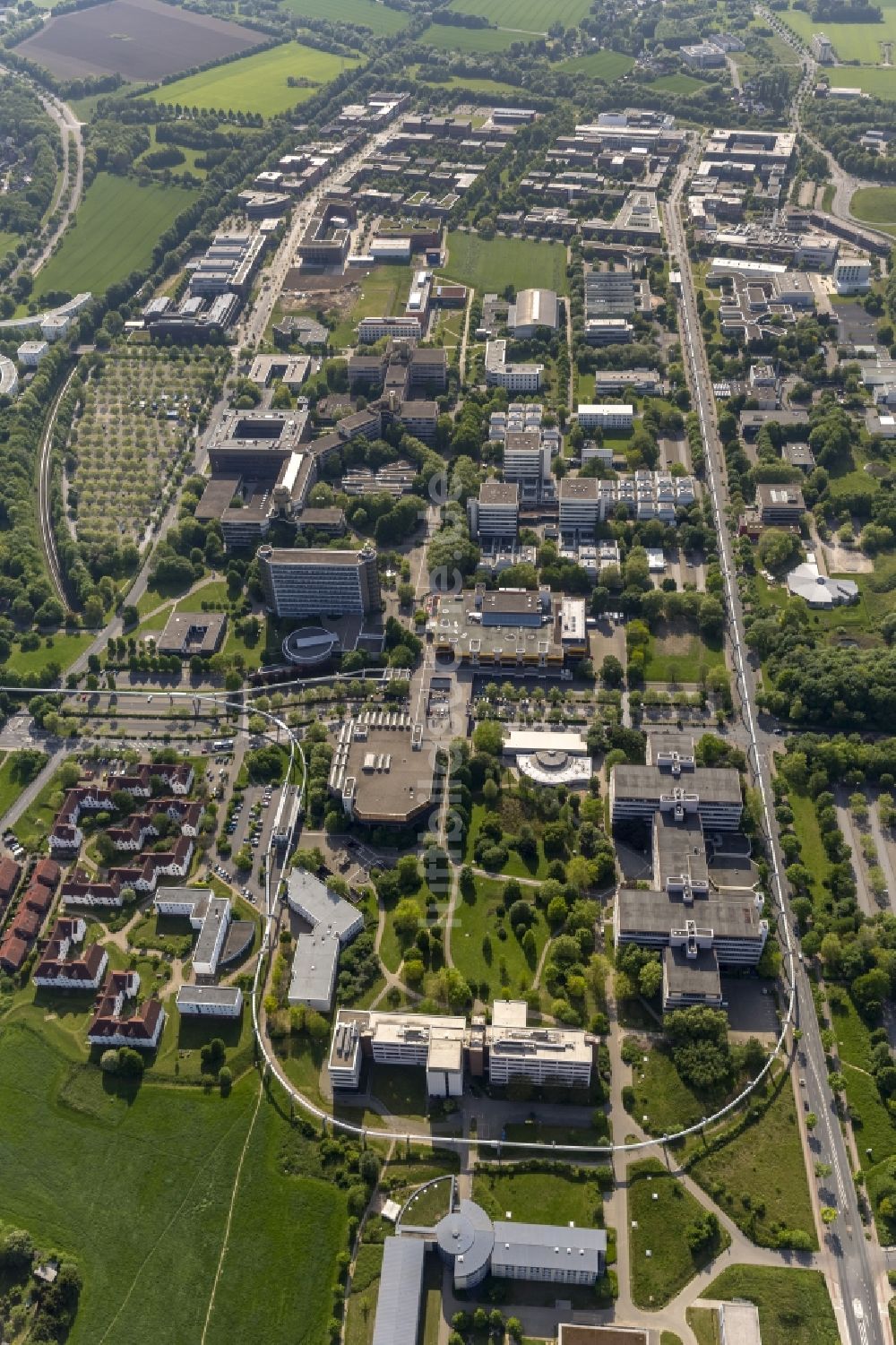 Dortmund von oben - Campus Nord der Technischen Universität in Dortmund im Bundesland Nordrhein-Westfalen