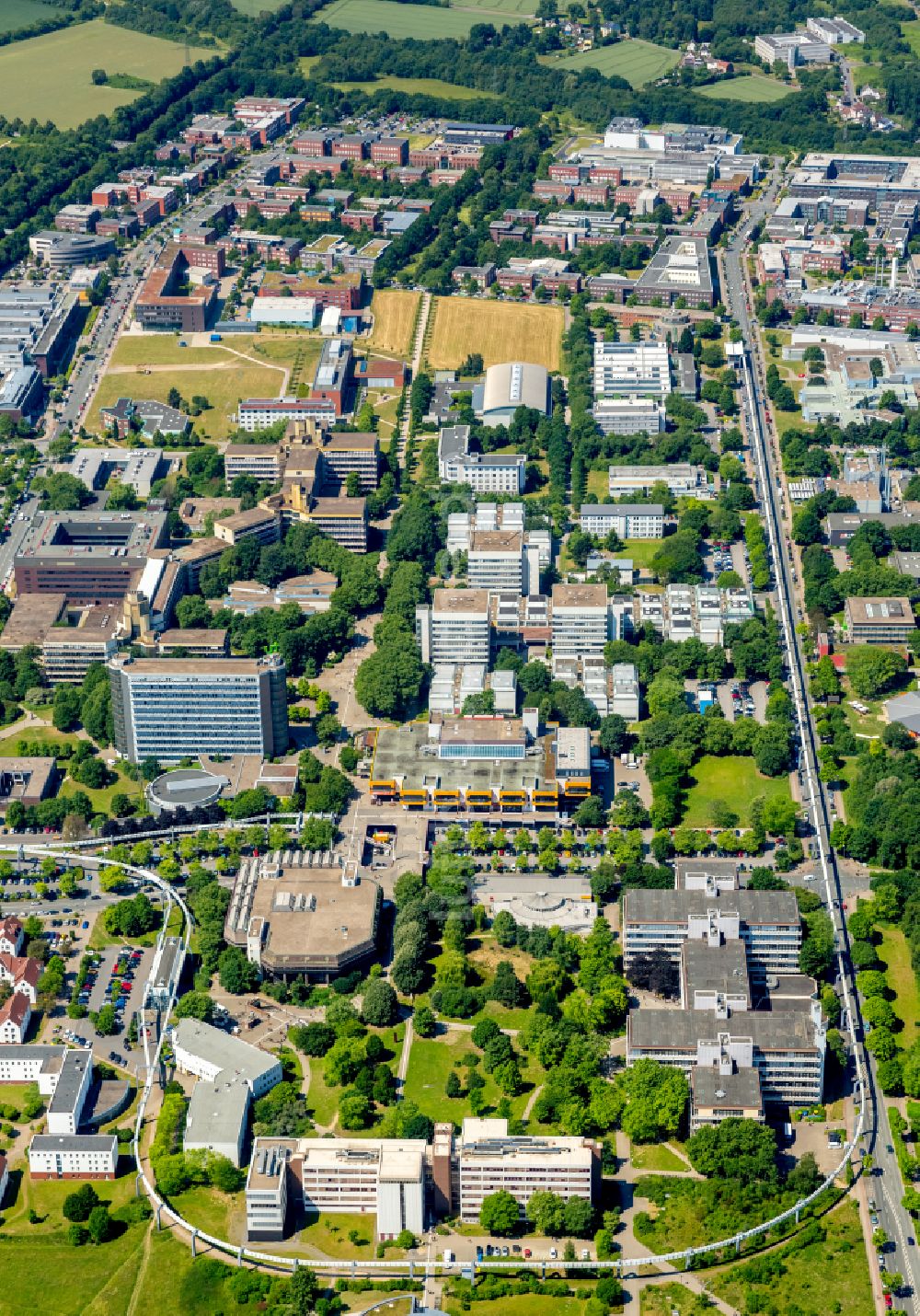 Dortmund aus der Vogelperspektive: Campus Nord der Technischen Universität in Dortmund im Bundesland Nordrhein-Westfalen, Deutschland