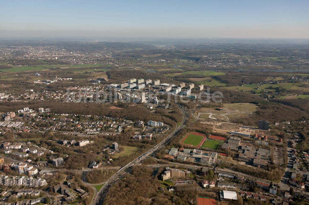 Luftbild Bochum - Campus der RUB Ruhr-Universität Bochum