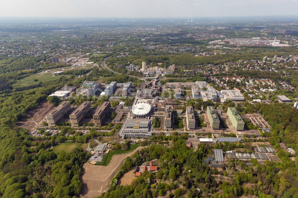 Bochum aus der Vogelperspektive: Campus der RUB Ruhr- Universität Bochum