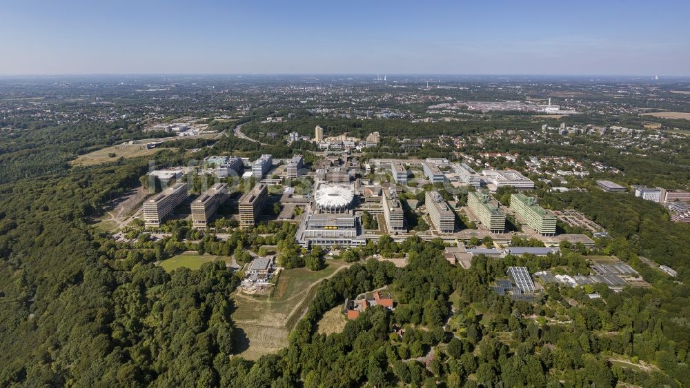 Bochum aus der Vogelperspektive: Campus der RUB Ruhr- Universität Bochum