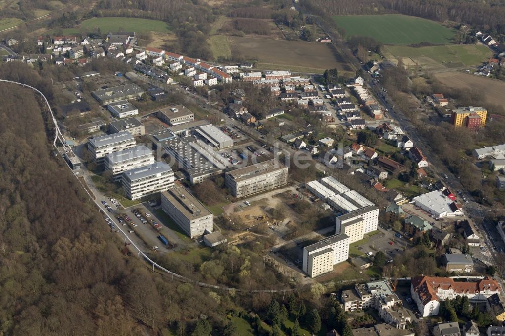 Dortmund aus der Vogelperspektive: Campus Süd der Technischen Universität Dortmund in Dortmund im Bundesland Nordrhein-Westfalen