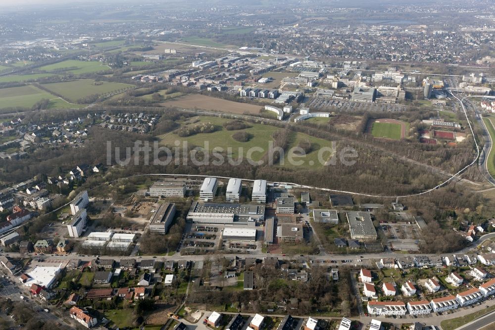 Luftaufnahme Dortmund - Campus Süd der Technischen Universität Dortmund in Dortmund im Bundesland Nordrhein-Westfalen