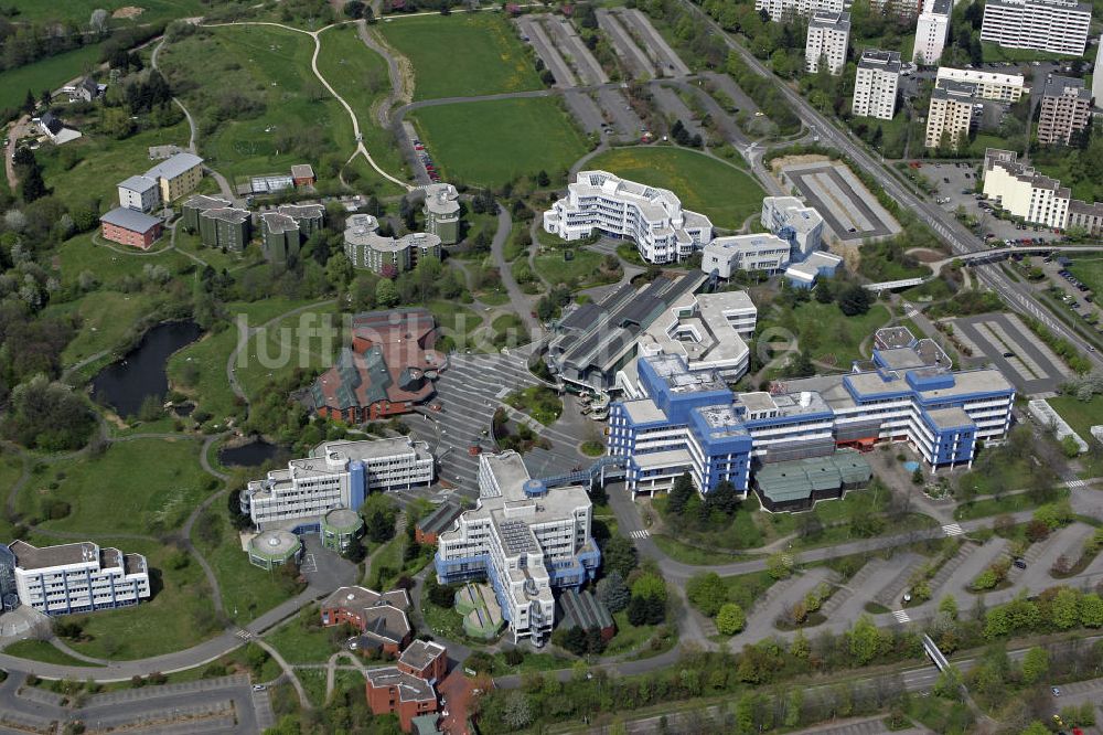 Trier aus der Vogelperspektive: Campus I der Universität Trier