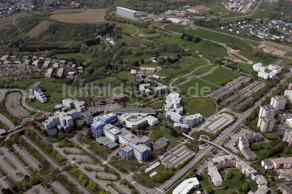 Trier aus der Vogelperspektive: Campus I der Universität Trier