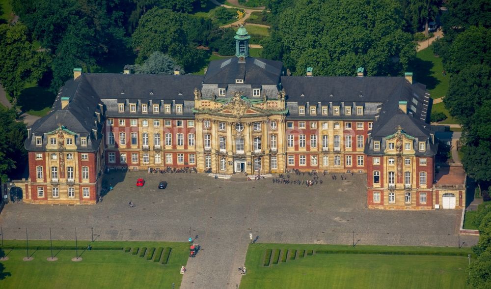 Luftaufnahme Münster - Campus- Universität Westfälische Wilhelms- Universität Münster in Münster im Bundesland Nordrhein-Westfalen