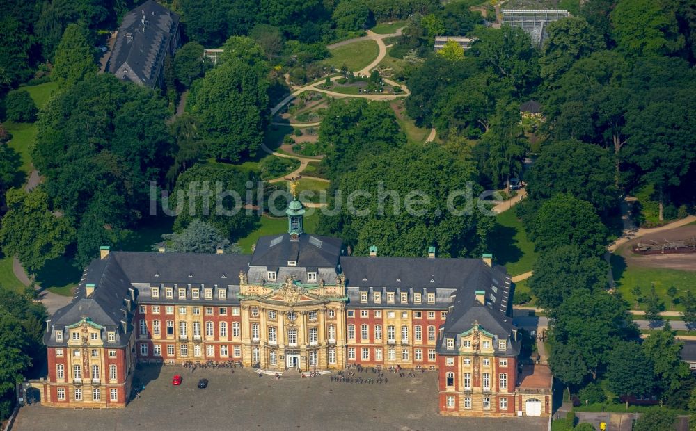 Münster von oben - Campus- Universität Westfälische Wilhelms- Universität Münster in Münster im Bundesland Nordrhein-Westfalen