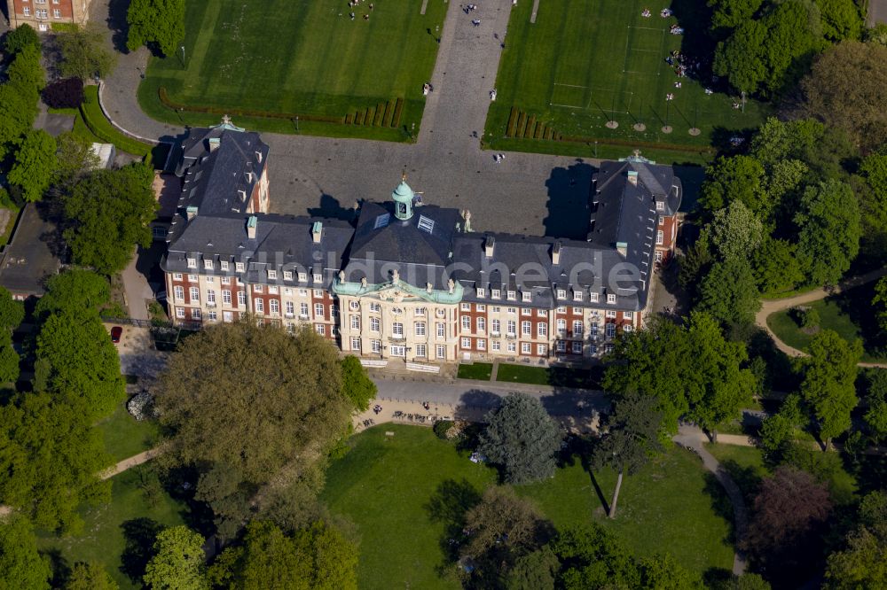 Münster von oben - Campus- Universität Westfälische Wilhelms- Universität Münster in Münster im Bundesland Nordrhein-Westfalen