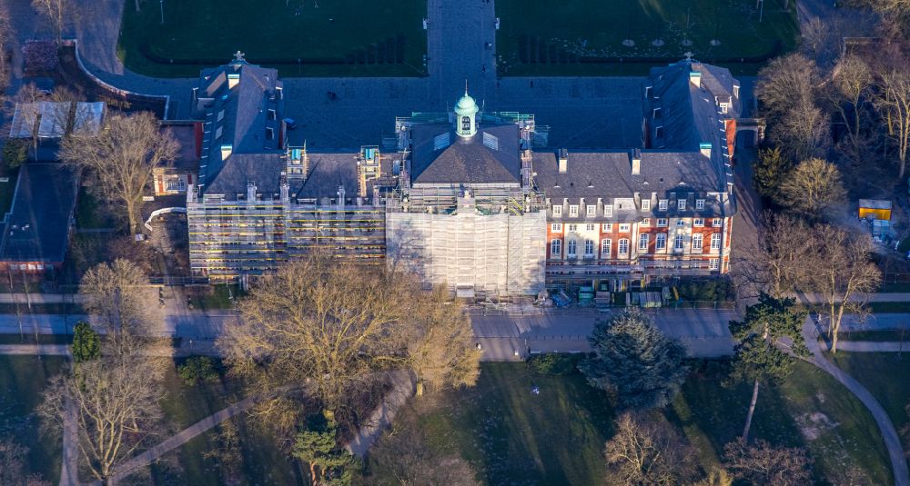 Münster aus der Vogelperspektive: Campus- Universität Westfälische Wilhelms- Universität Münster in Münster im Bundesland Nordrhein-Westfalen, Deutschland