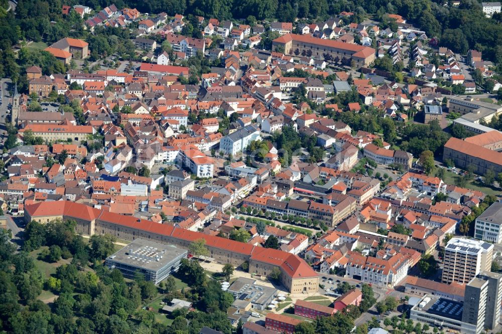 Germersheim aus der Vogelperspektive: Campus- Universitäts- Bereich Johannes Gutenberg Uni Mainz FB Angew. Sprach-u. Kultur in Germersheim im Bundesland Rheinland-Pfalz