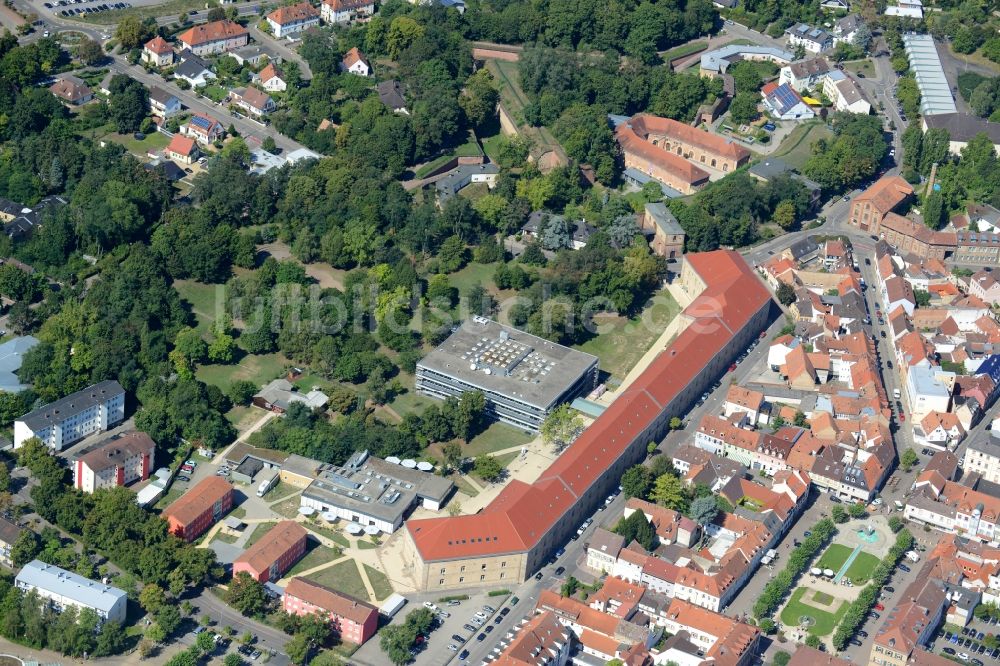 Germersheim aus der Vogelperspektive: Campus- Universitäts- Bereich Johannes Gutenberg Uni Mainz FB Angew. Sprach-u. Kultur in Germersheim im Bundesland Rheinland-Pfalz