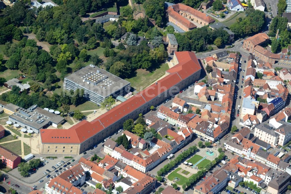 Luftbild Germersheim - Campus- Universitäts- Bereich Johannes Gutenberg Uni Mainz FB Angew. Sprach-u. Kultur in Germersheim im Bundesland Rheinland-Pfalz