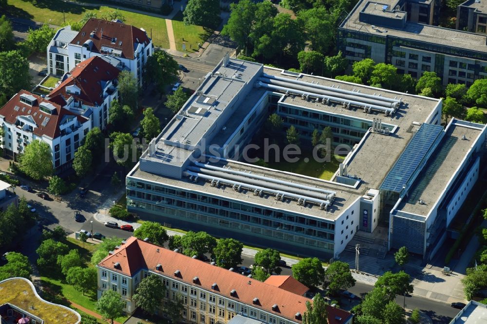 Dresden von oben - Campus- Universitäts- Bereich MTZ Medizinisch-Theoretisches Zentrum in Dresden im Bundesland Sachsen, Deutschland