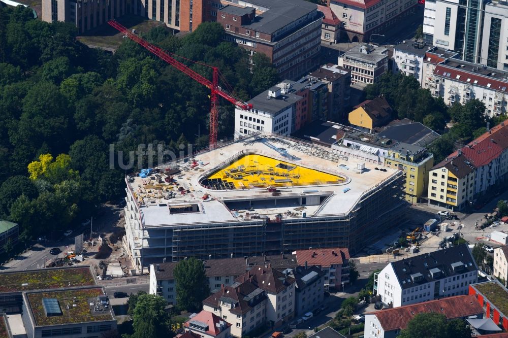 Stuttgart von oben - Campus- Universitäts- Bereich mit Neubau- Baustelle der Fakultät Technik der DHBW Stuttgart in Stuttgart im Bundesland Baden-Württemberg, Deutschland