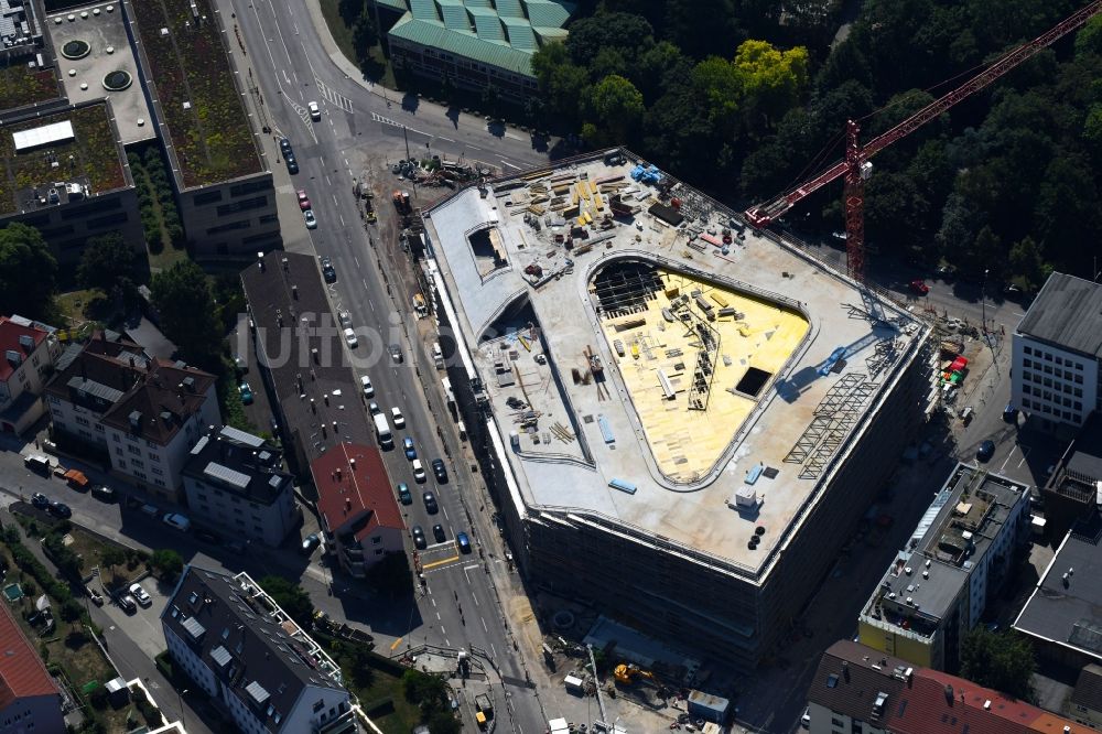 Stuttgart aus der Vogelperspektive: Campus- Universitäts- Bereich mit Neubau- Baustelle der Fakultät Technik der DHBW Stuttgart in Stuttgart im Bundesland Baden-Württemberg, Deutschland