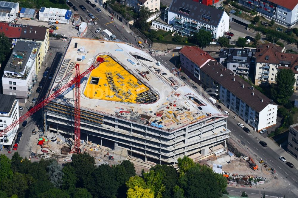 Stuttgart von oben - Campus- Universitäts- Bereich mit Neubau- Baustelle der Fakultät Technik der DHBW Stuttgart in Stuttgart im Bundesland Baden-Württemberg, Deutschland