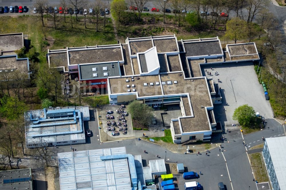 Luftbild Siegen - Campus- Universitäts- Bereich am Seminarzentrum in Siegen im Bundesland Nordrhein-Westfalen, Deutschland