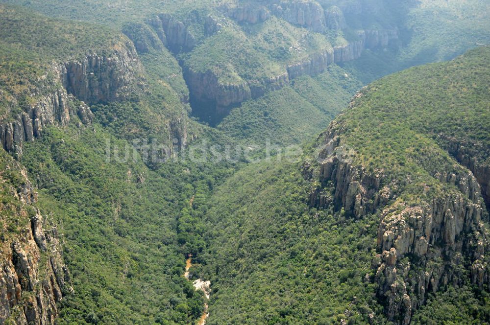 Mpumalanga von oben - Canyon des Blyde River im Hochland von Mpumalanga - Blyderivierspoort Nature Reserve