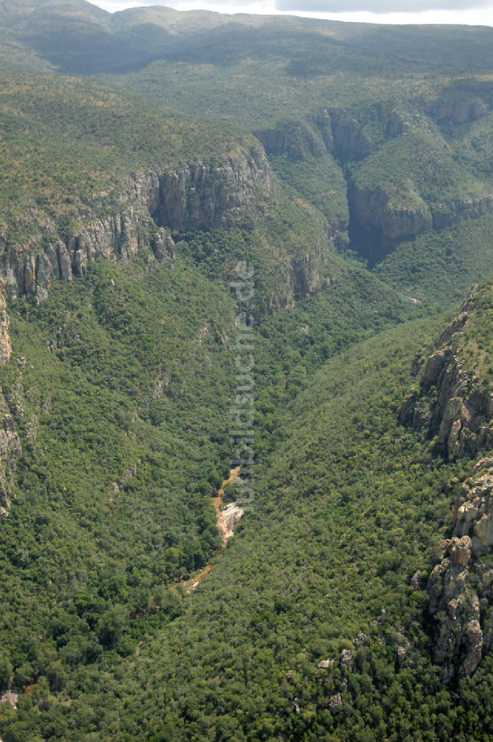 Mpumalanga aus der Vogelperspektive: Canyon des Blyde River im Hochland von Mpumalanga - Blyderivierspoort Nature Reserve