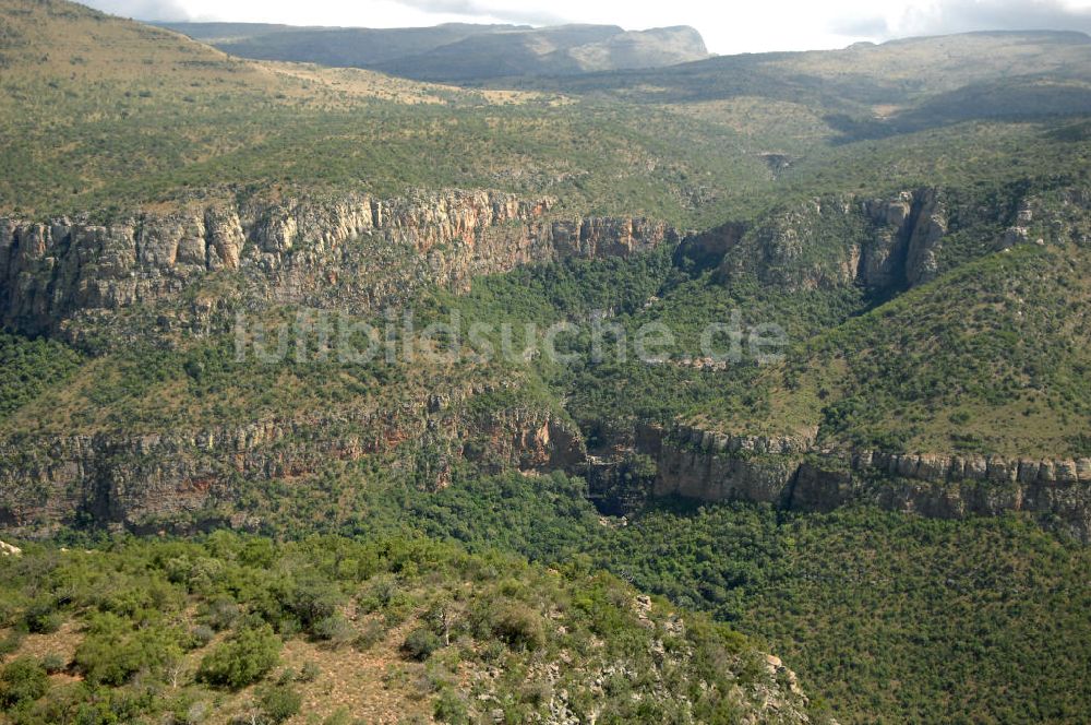 Mpumalanga von oben - Canyon des Blyde River im Hochland von Mpumalanga - Blyderivierspoort Nature Reserve