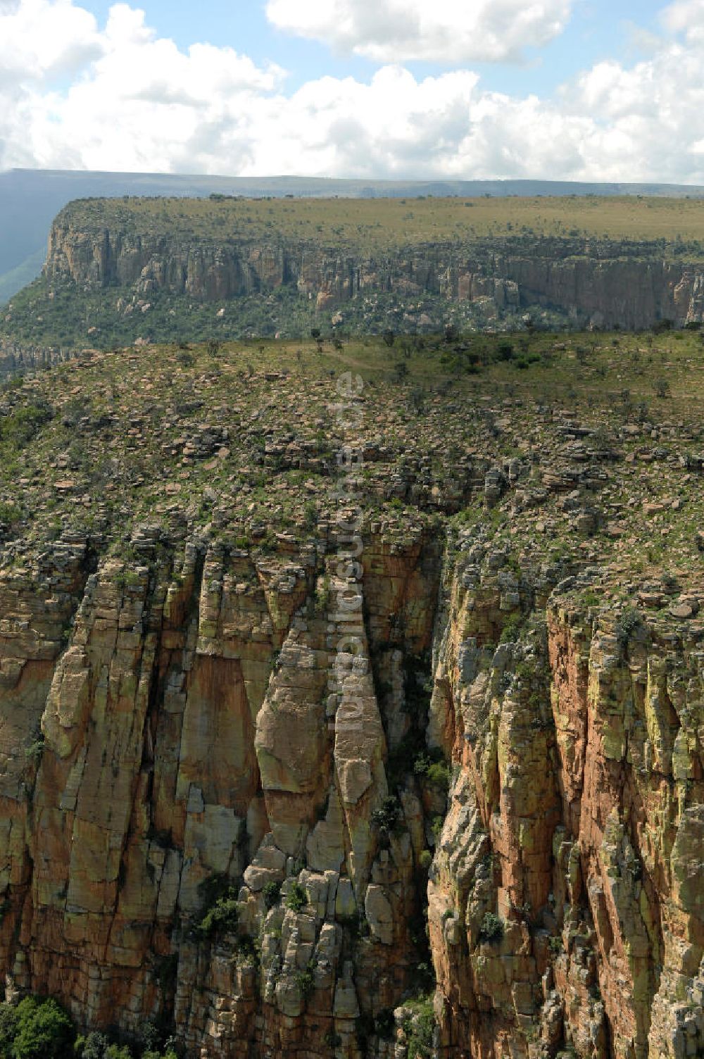 Mpumalanga aus der Vogelperspektive: Canyon des Blyde River im Hochland von Mpumalanga - Blyderivierspoort Nature Reserve