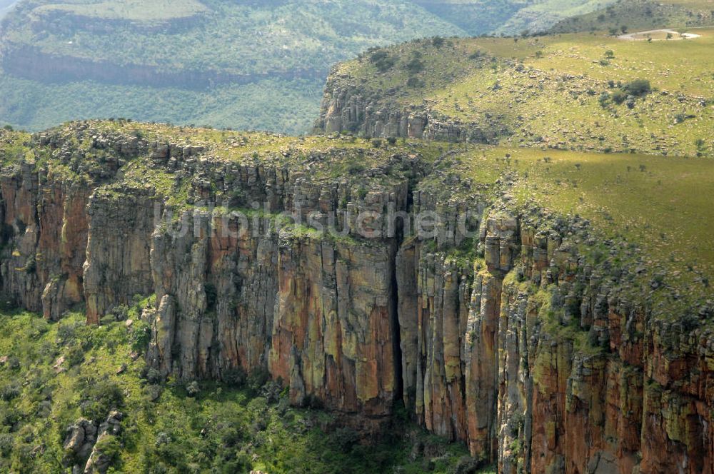 Mpumalanga von oben - Canyon des Blyde River im Hochland von Mpumalanga - Blyderivierspoort Nature Reserve