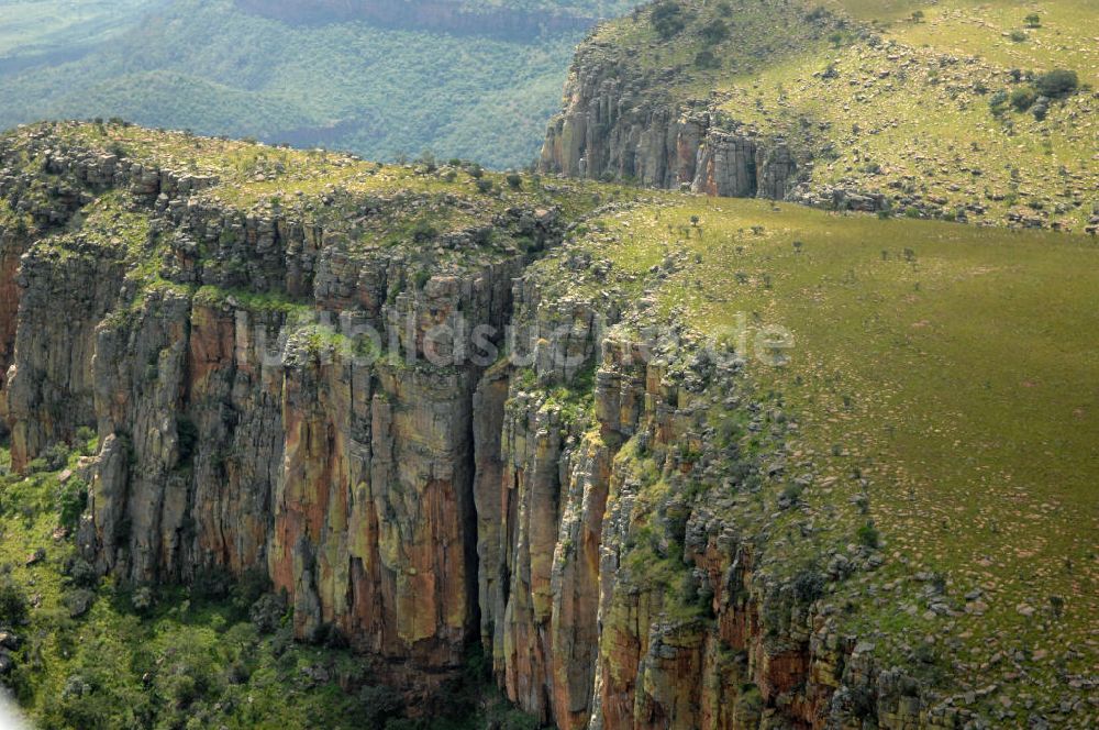 Mpumalanga aus der Vogelperspektive: Canyon des Blyde River im Hochland von Mpumalanga - Blyderivierspoort Nature Reserve