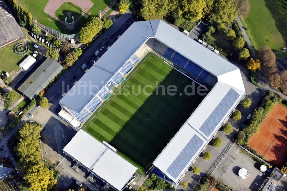 Mannheim aus der Vogelperspektive: Carl-Benz Stadion Mannheim