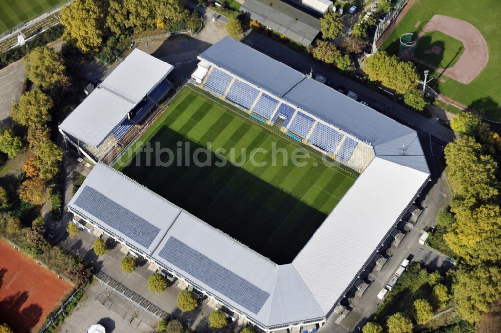 Mannheim von oben - Carl-Benz Stadion Mannheim