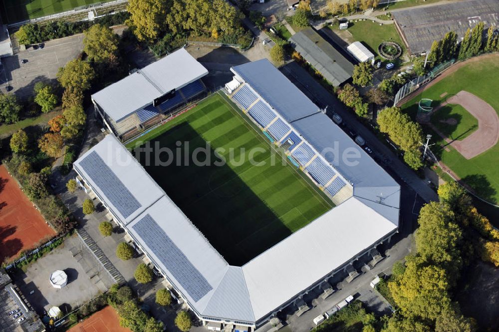 Mannheim aus der Vogelperspektive: Carl-Benz Stadion Mannheim