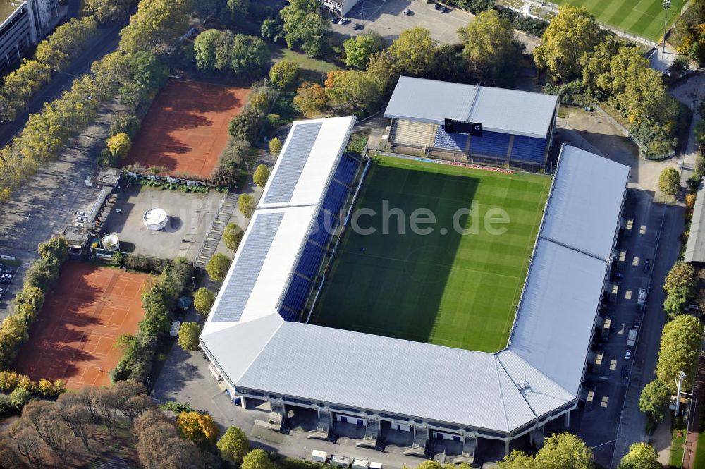 Mannheim von oben - Carl-Benz Stadion Mannheim